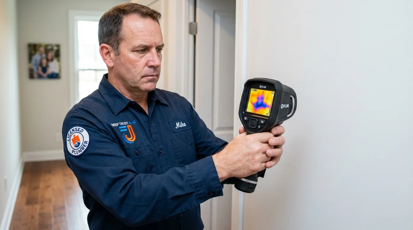 Thermal imaging leak detection by Johns Plumbing LLC in Dilworth